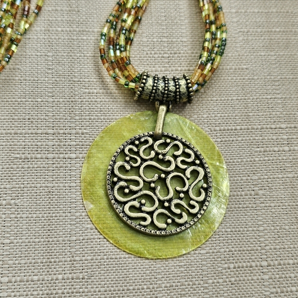 SET! Coldwater Creek Necklace and 925 Rope Ring with 925 Kachina Earrings SET! - Picture 5 of 16